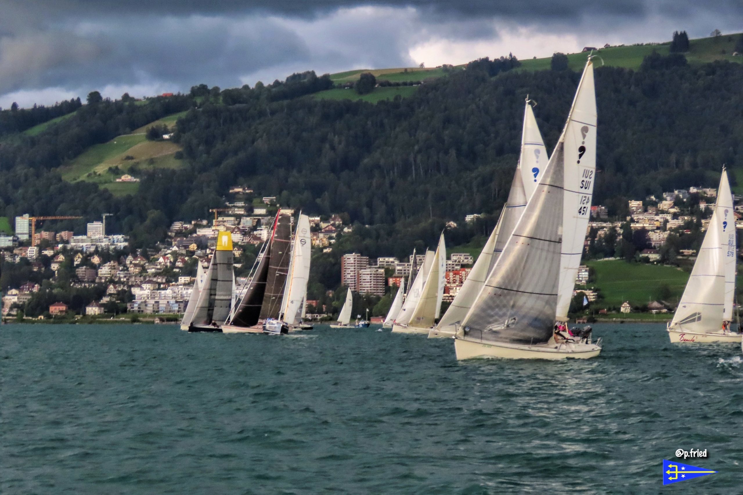 Sailing Regatta on Lake Zug